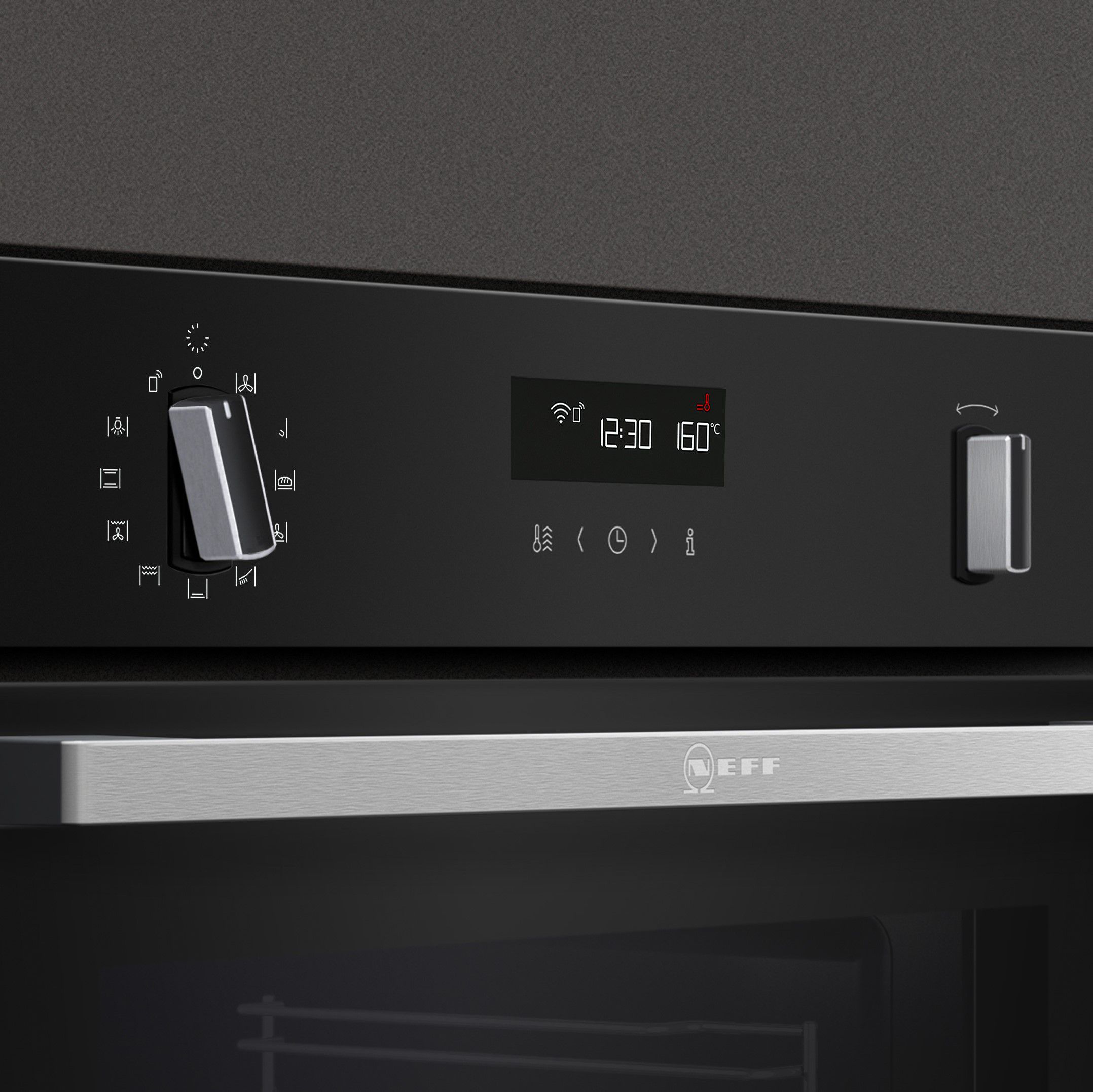 Neff B6ACH7HH0B Built-in Single electric multifunction Oven - Black stainless steel effect