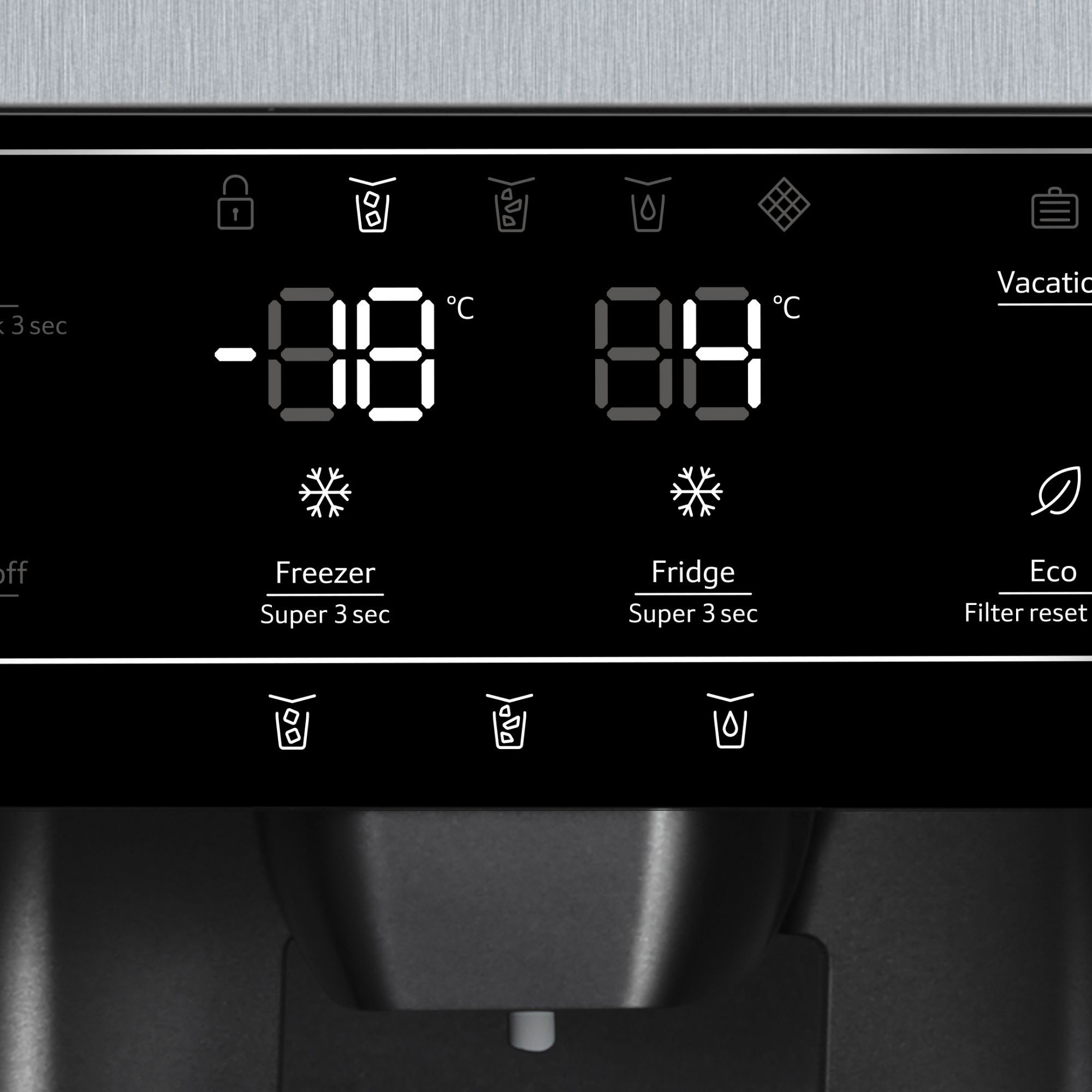 Neff KA3923IE0G American style Freestanding Frost free Fridge freezer