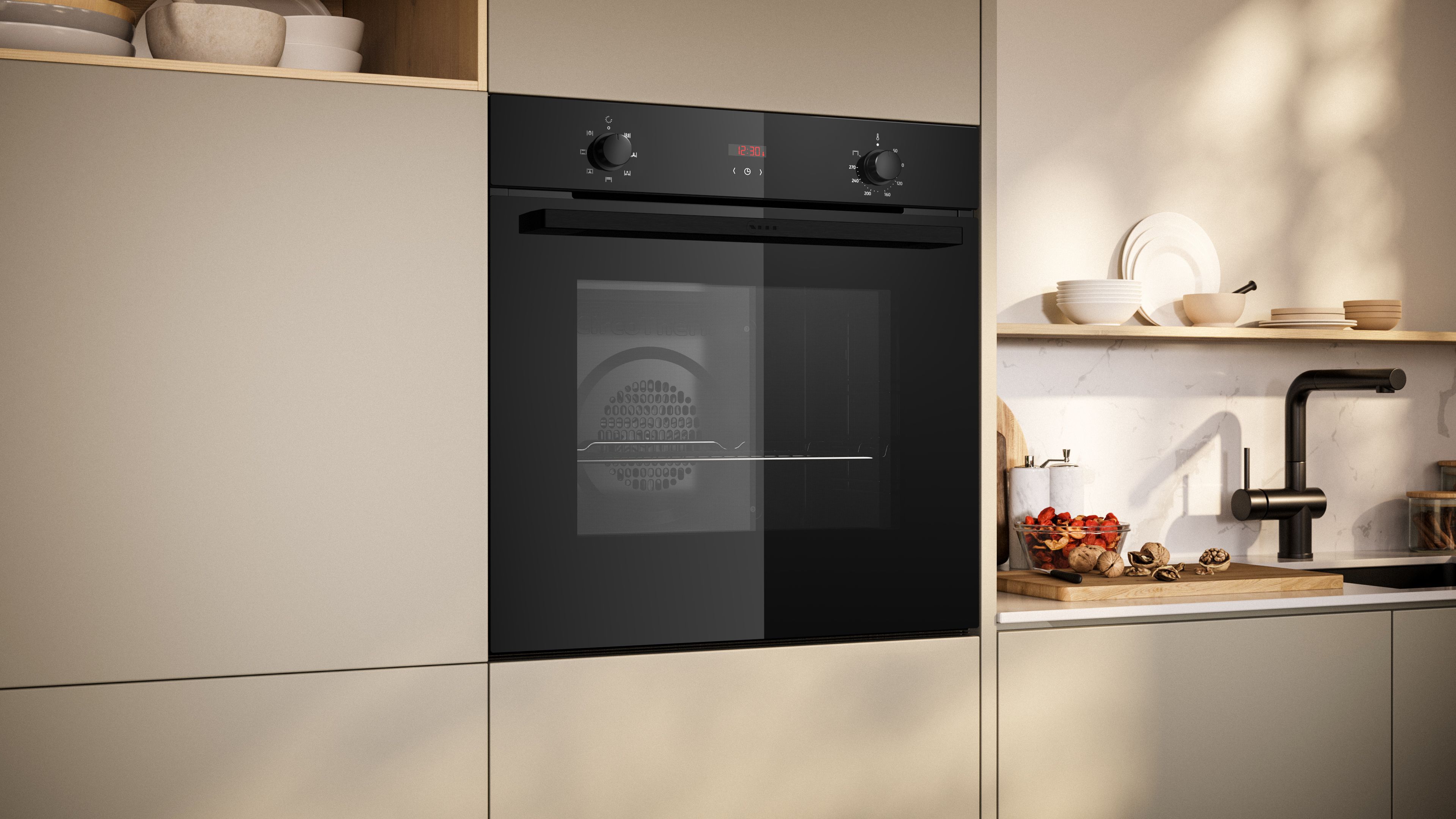 NEFF N 30 B1DCC0AK3B Built-in Single Multi-function Electric Oven - Black