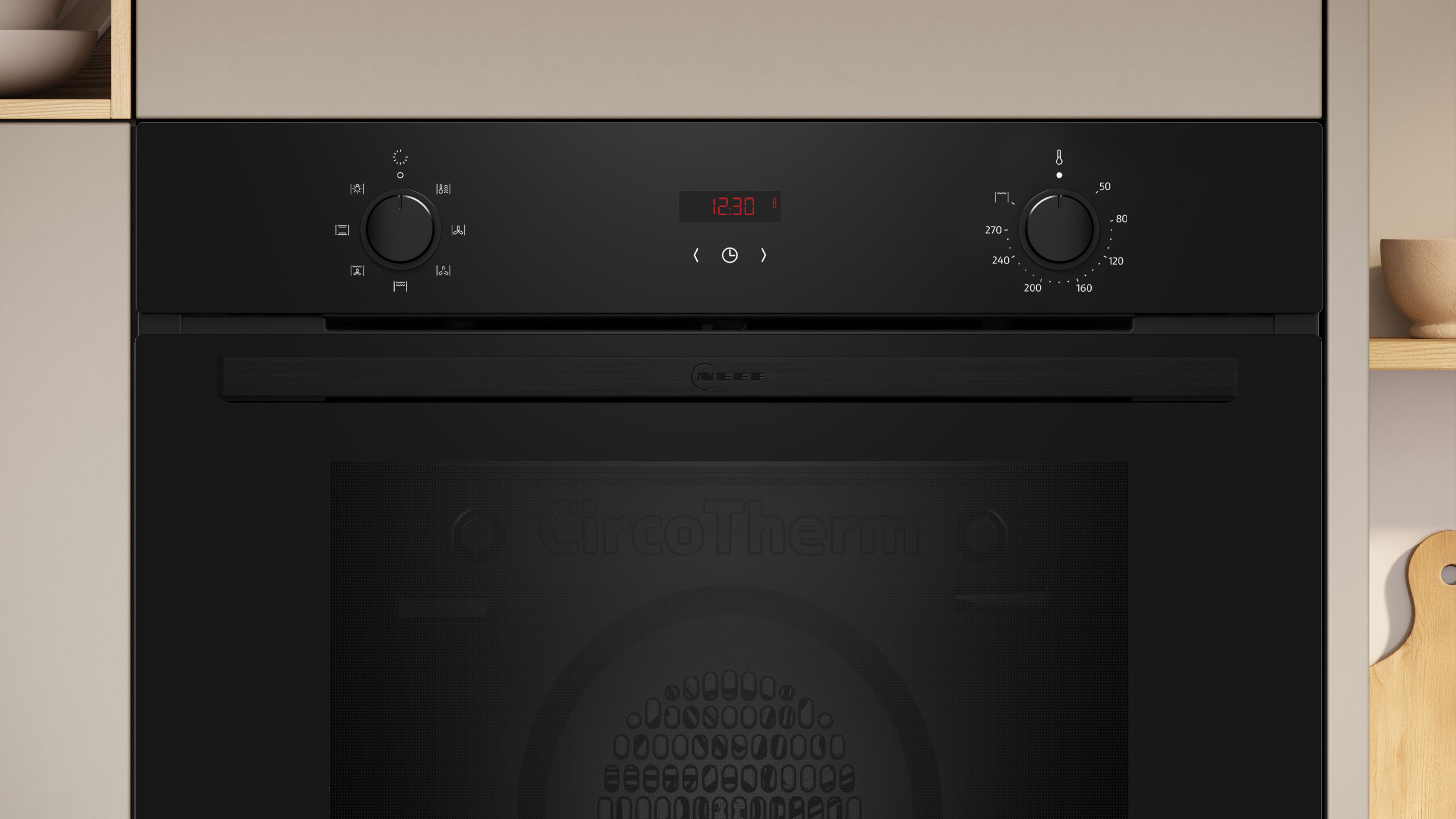 NEFF N 30 B1DCC0AK3B Built-in Single Multi-function Electric Oven - Black