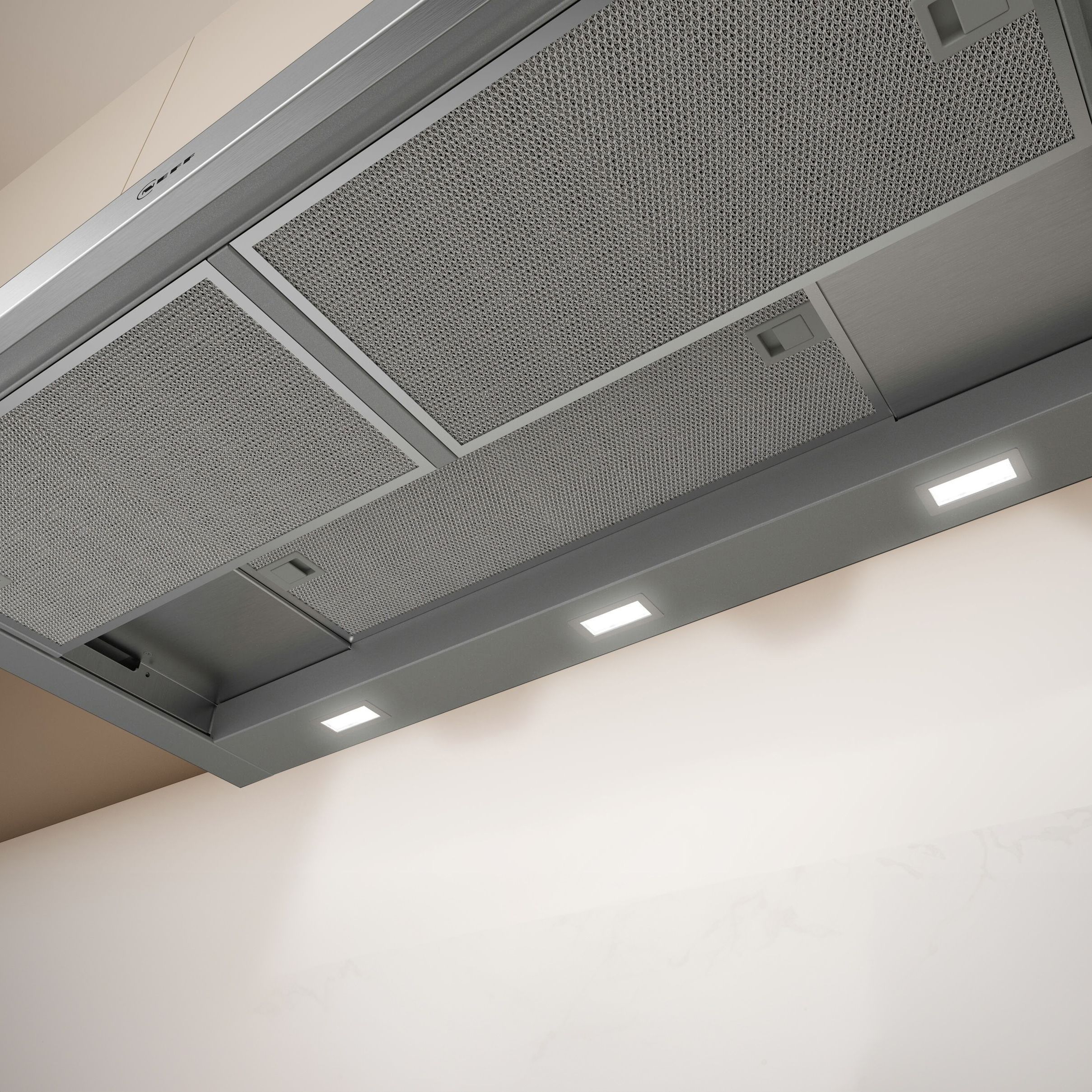 NEFF N50 D49ED22N1B Metal & plastic Telescopic Cooker hood (W)89.8cm - Silver effect