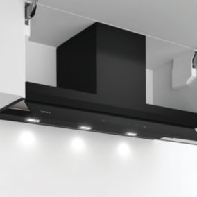 NEFF N70 D95XAM2S0B Metal & plastic Integrated Cooker hood (W)89.7cm - Black