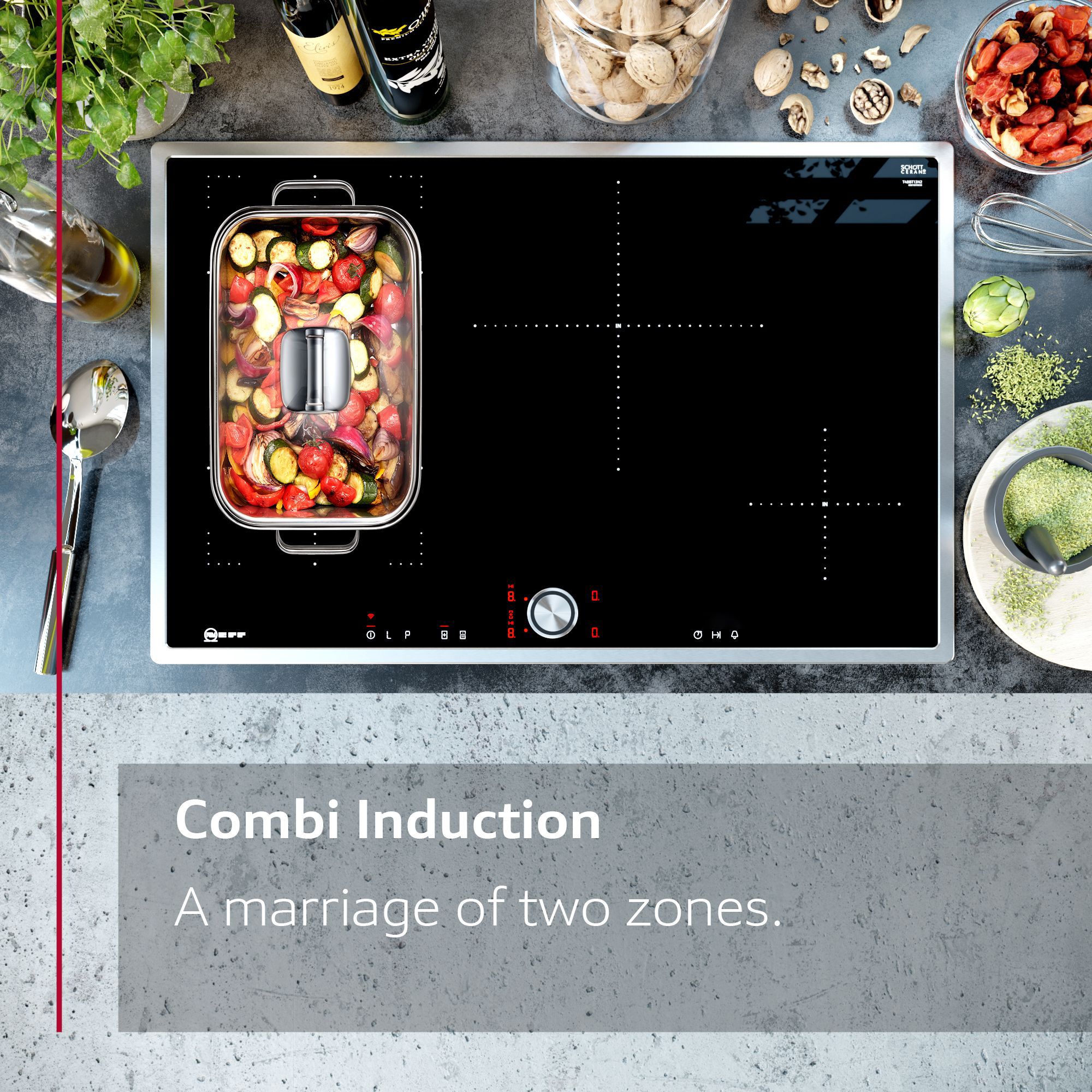 NEFF N70 T69FUV4L0 59.2cm Induction Ceramic hob - Black