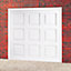 New York Made to measure Framed White Retractable Garage door