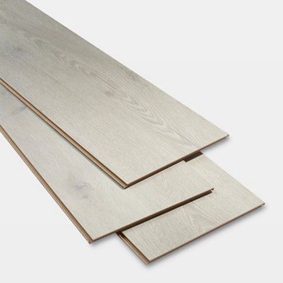 Newlyn Grey Oak effect Laminate Flooring Sample