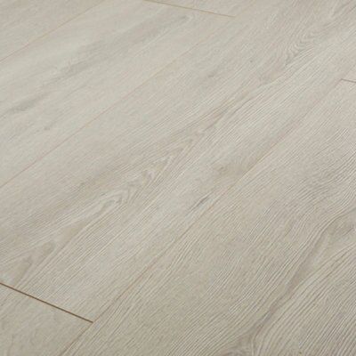 Newlyn Grey Oak effect Laminate Flooring Sample