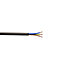 Nexans Black 3 core Multi-core cable 0.75mm² x 5m