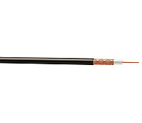 Nexans PF100 Black Coaxial cable, 50m