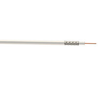 Nexans RG6 White Coaxial cable, 25m