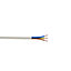 Nexans White 3 core Cable 1.5mm² x 1m