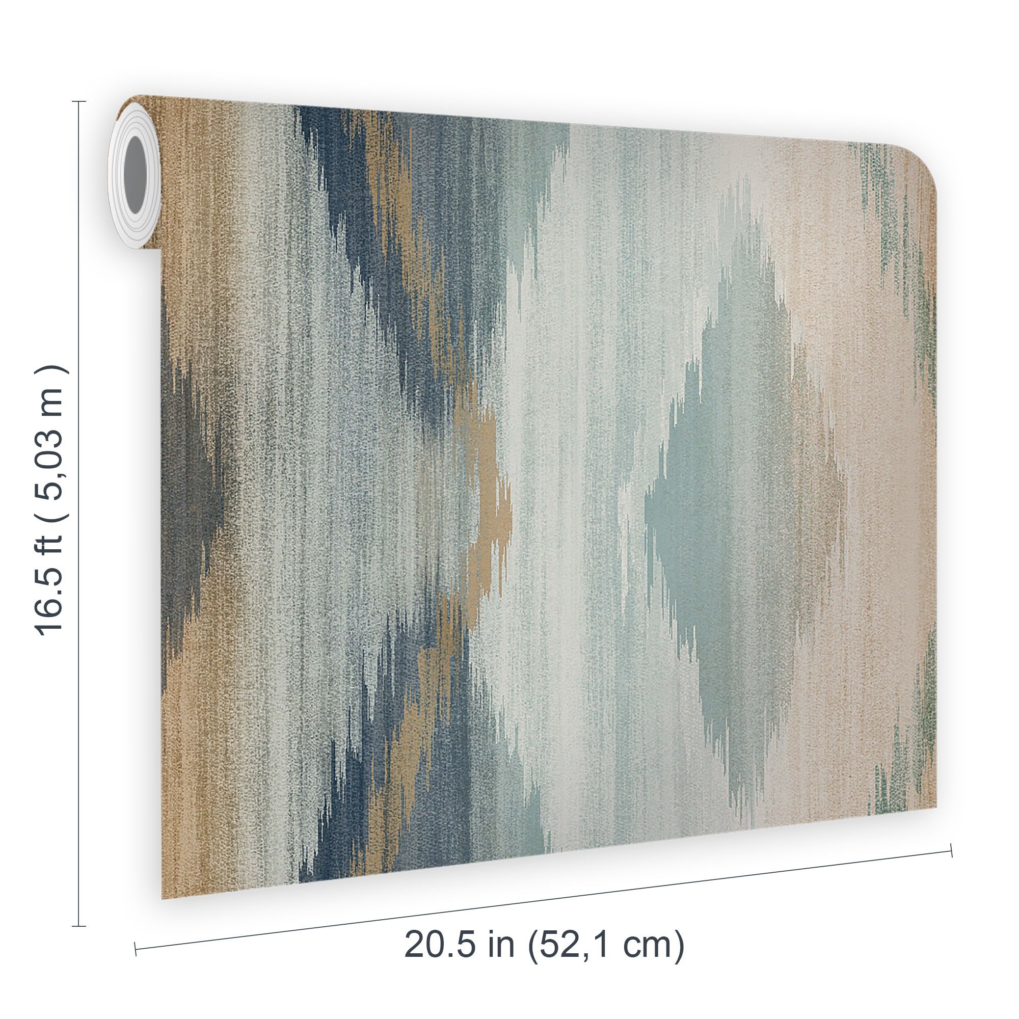 Next Abstract ikat Orange Smooth Wallpaper