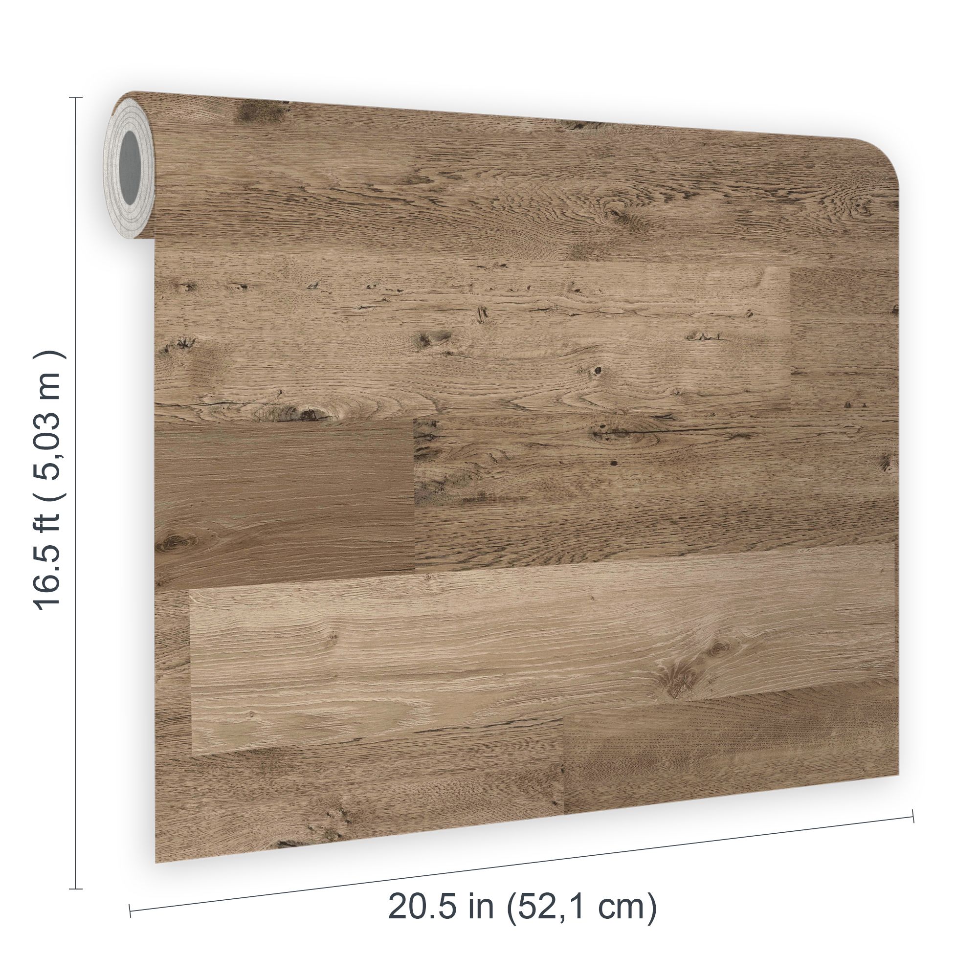 Next Bronx Wood effect Light wood Smooth Wallpaper