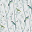 Next Chinoiserie bird trail Duck egg Smooth Wallpaper Sample