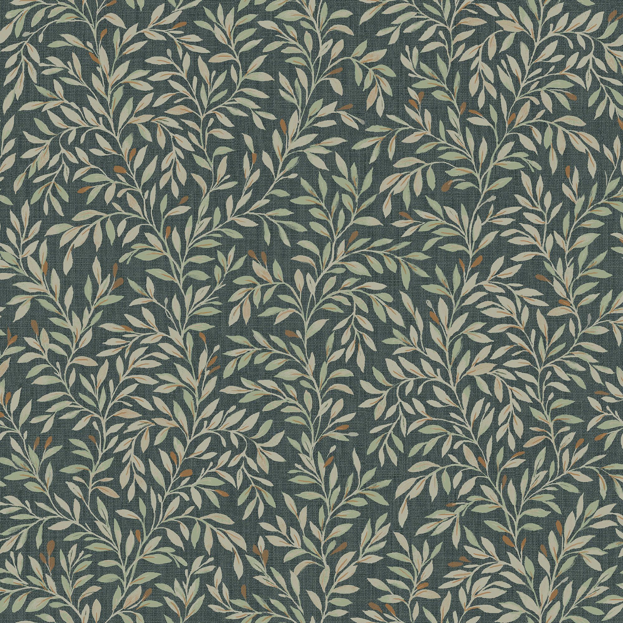 Next Ditsy Leaf Emerald Smooth Wallpaper
