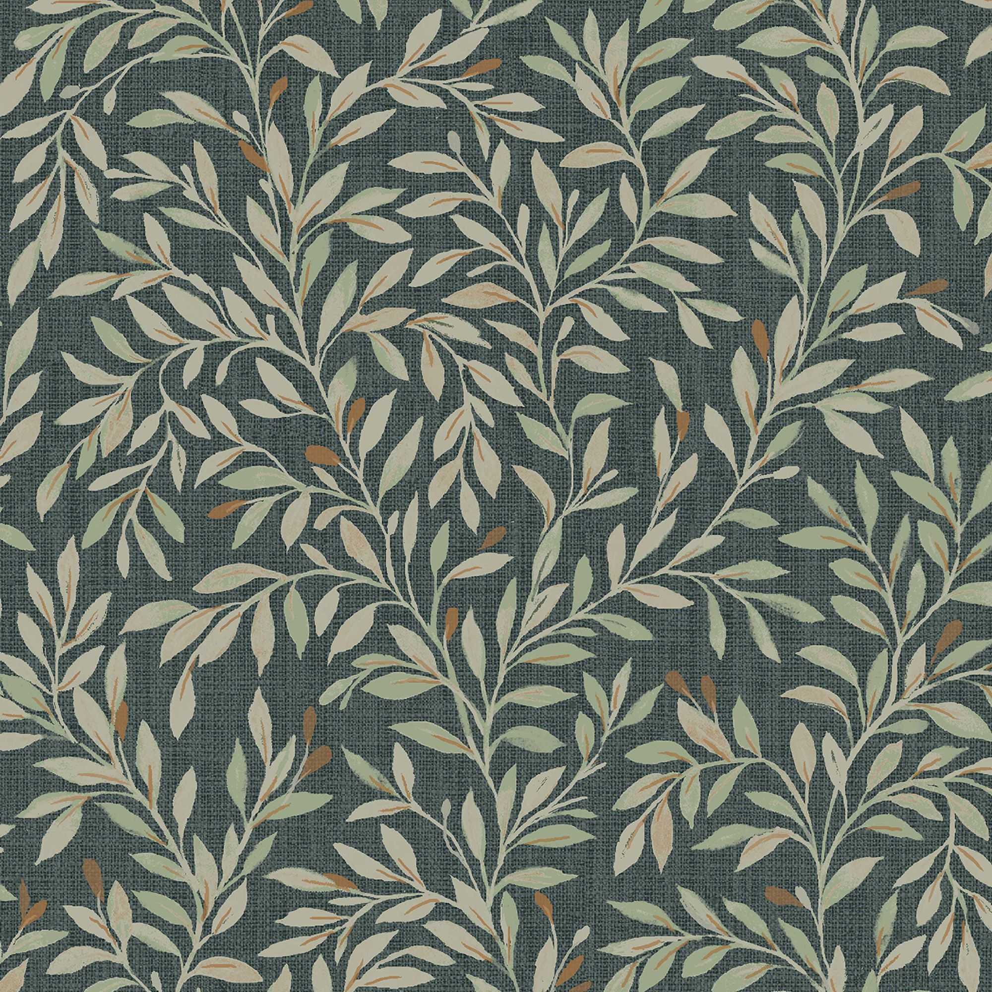 Next Ditsy Leaf Emerald Smooth Wallpaper