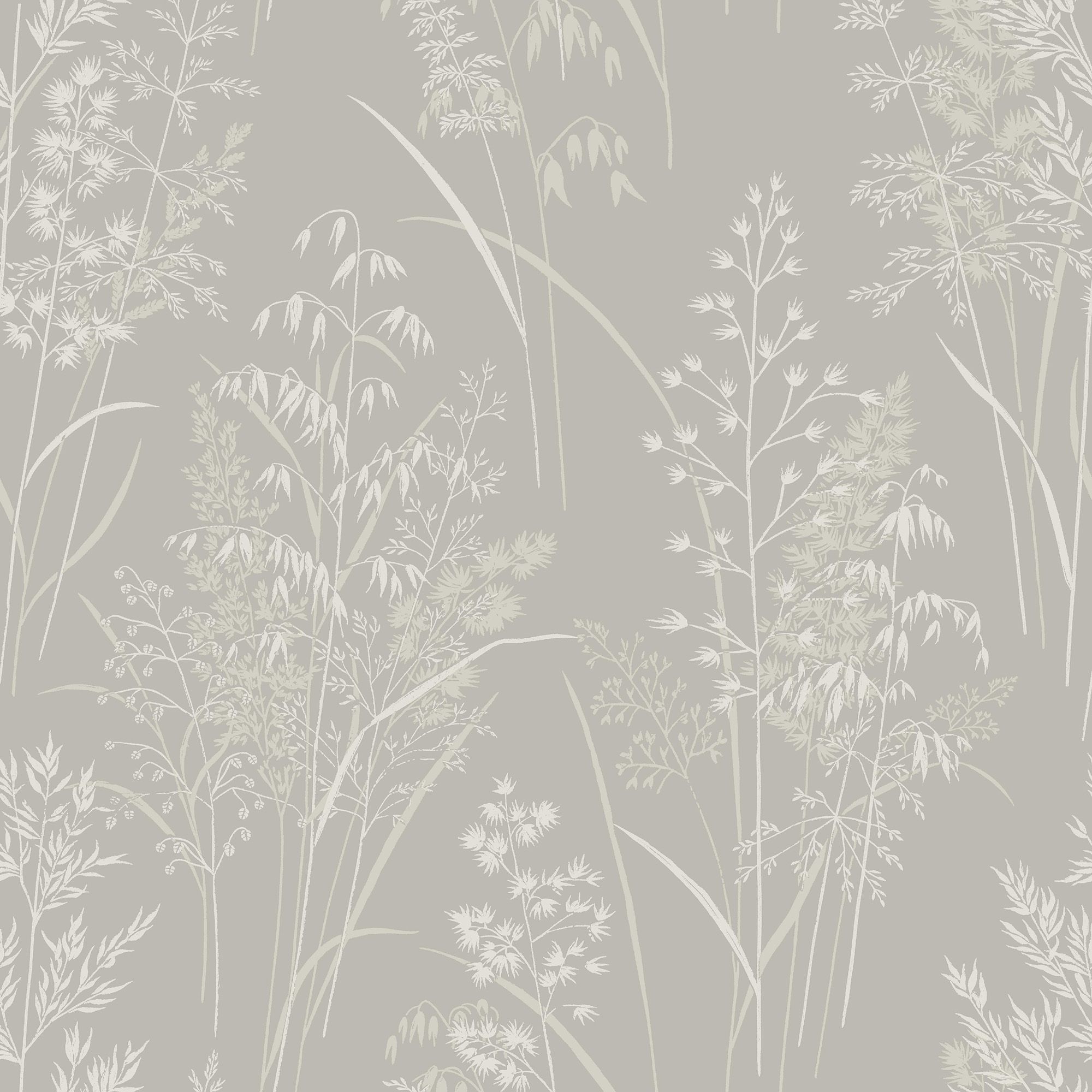 Next Leaf Sprigs Taupe Smooth Wallpaper