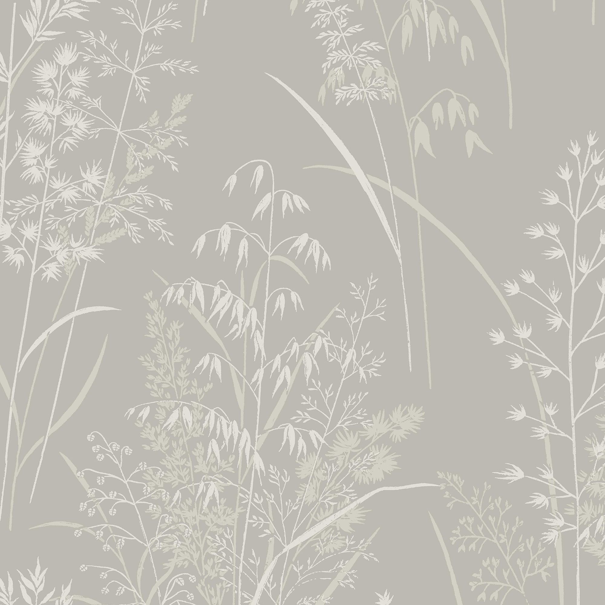 Next Leaf Sprigs Taupe Smooth Wallpaper