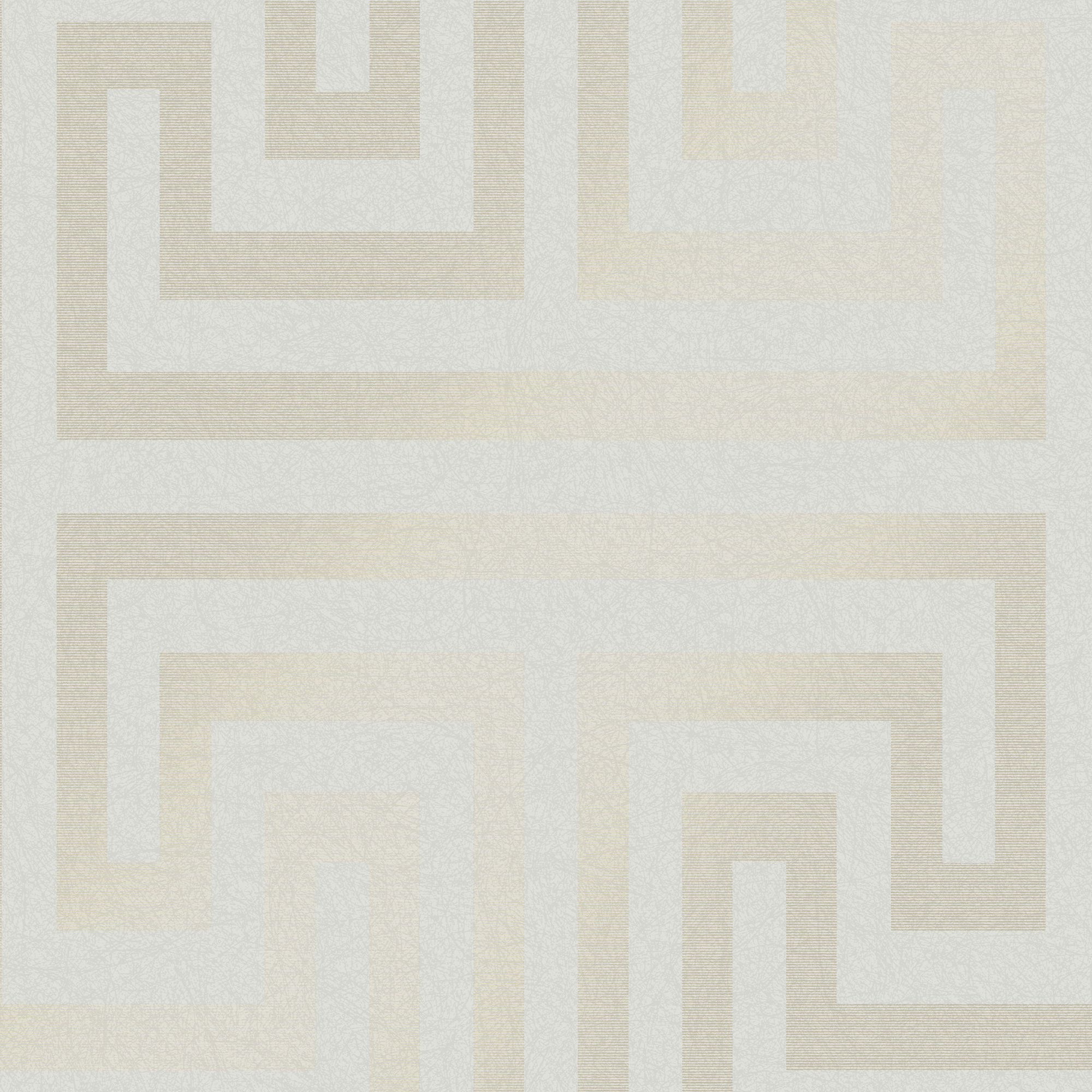 Next Metallic Greek key Neutral Metallic effect Smooth Wallpaper Sample