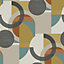 Next Retro shapes geo Orange Smooth Wallpaper Sample