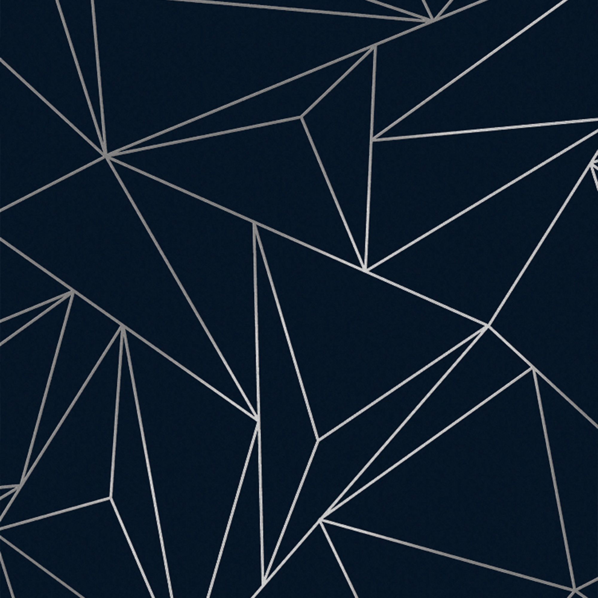 Next Scatter geo Navy Metallic effect Smooth Wallpaper Sample