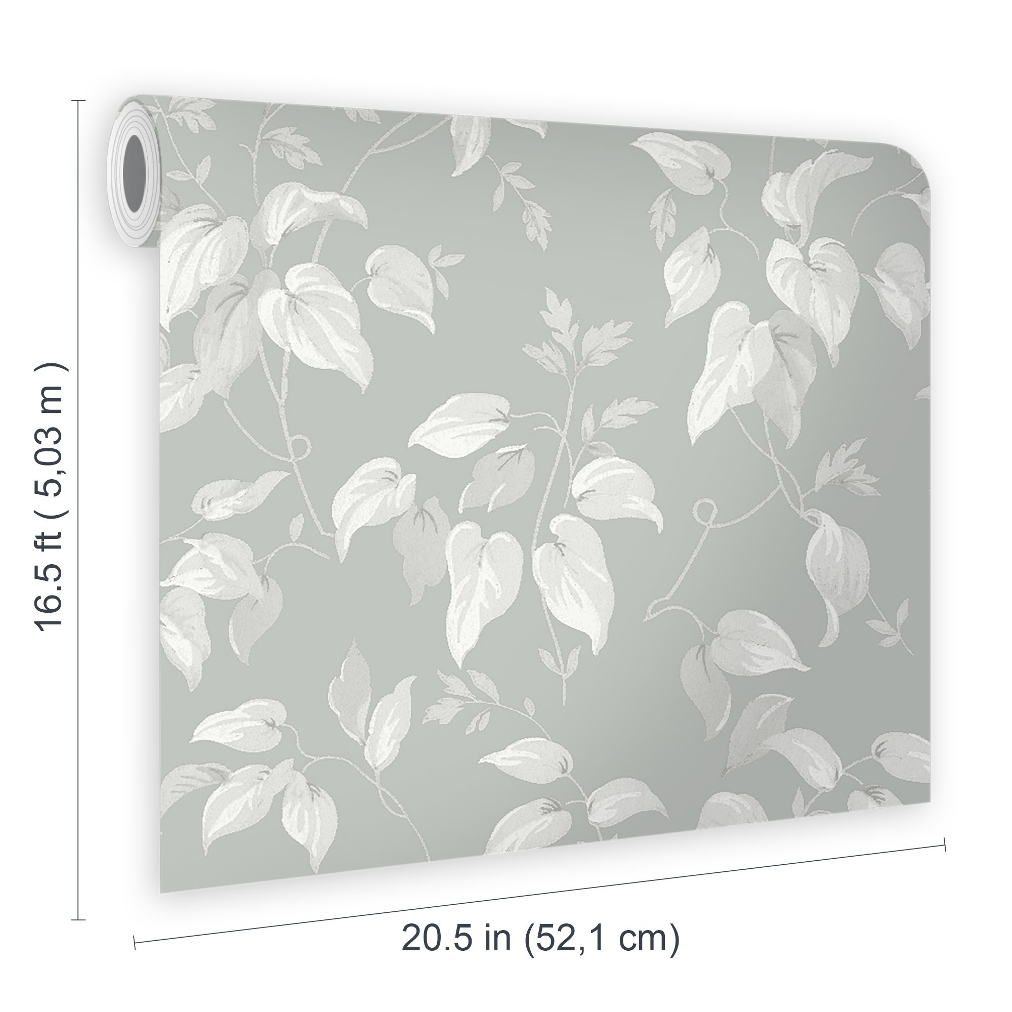 Next Trail flower Grey Smooth Wallpaper