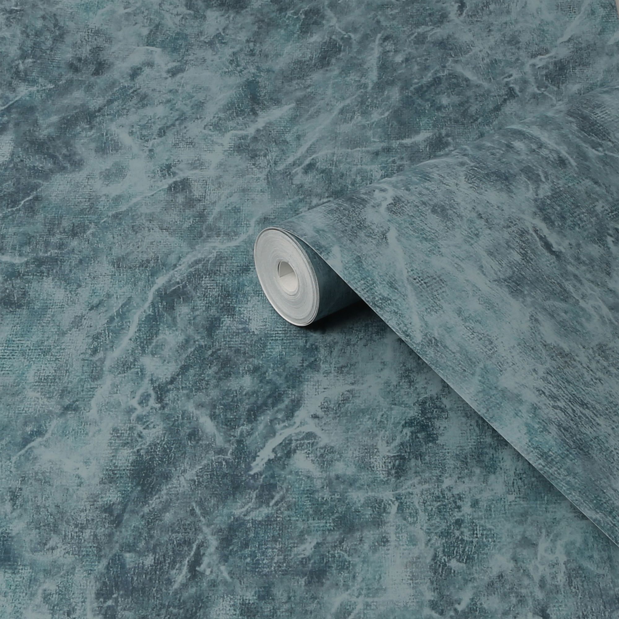 Next Washed marble Blue Smooth Wallpaper Sample