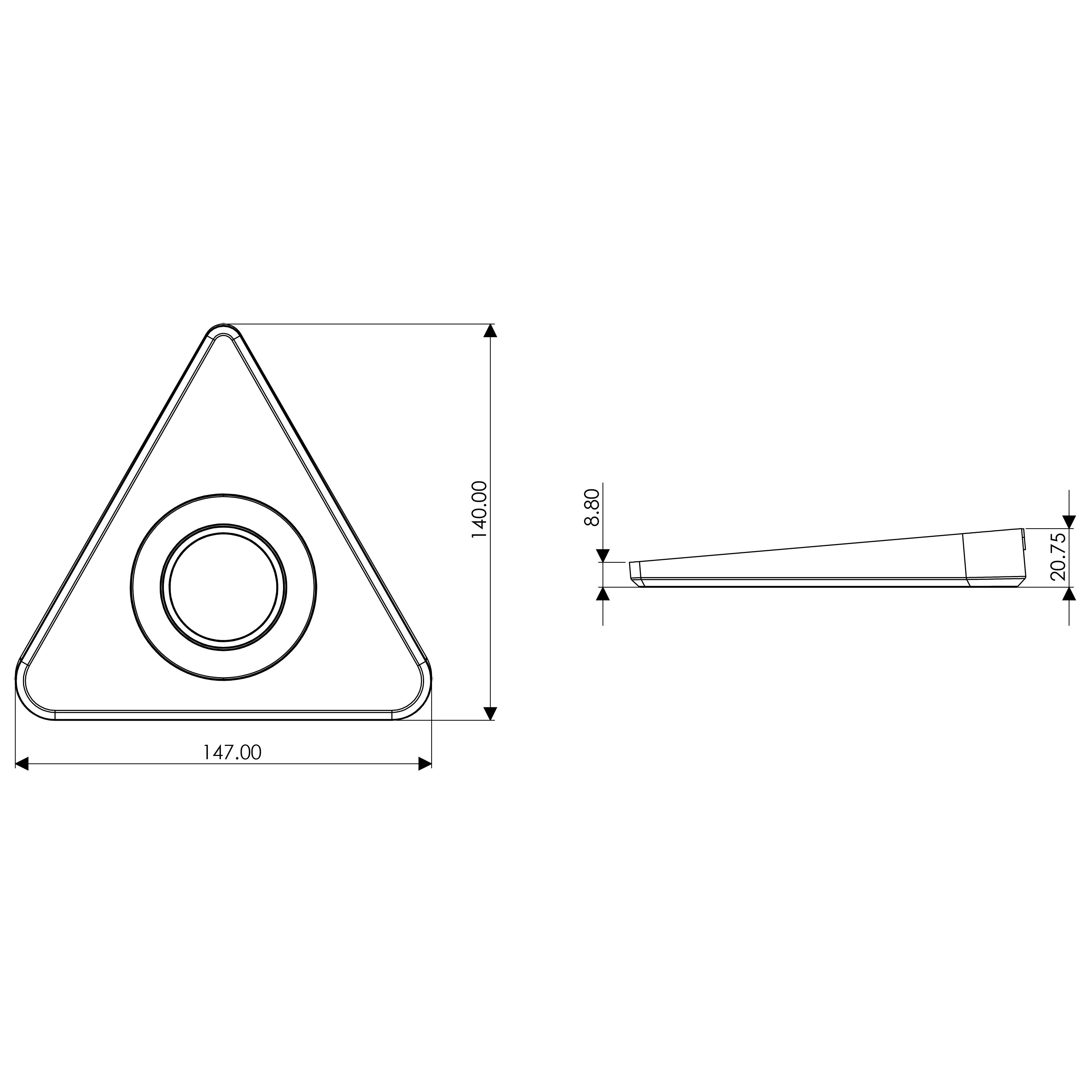 Nexus Stainless steel effect Mains-powered LED Variable white Under cabinet light IP20 (L)147mm (W)140mm, Pack of 3