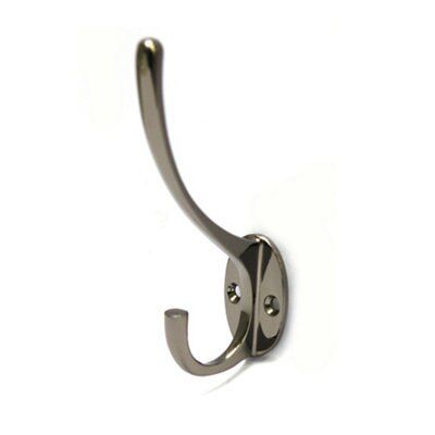 Black coat shop and hat hooks