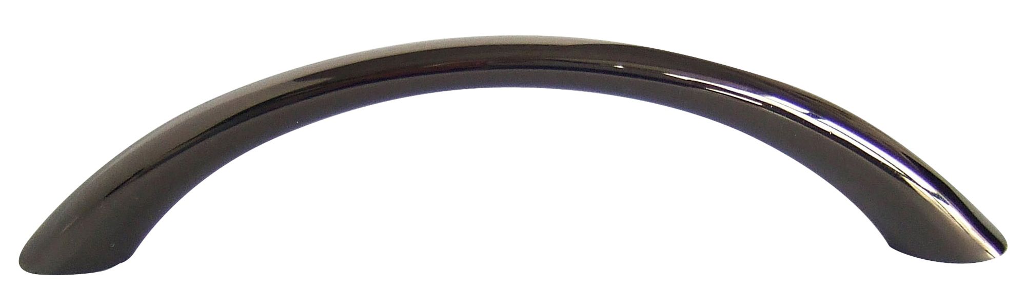 Nickel effect Black Furniture Handle (L)96mm
