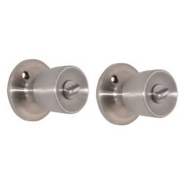 Nickel effect Stainless steel Round Internal Door knob Set