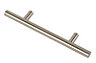 Nickel effect Steel Door handle (L)178mm