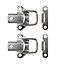 Nickel-plated Carbon steel Toggle catch, Pack of 2