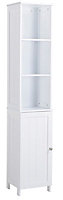 Nicolina Tall Matt White Single Cabinet (H)170.1cm (W)32.2cm