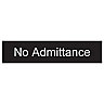 No admittance Self-adhesive labels, (H)50mm (W)200mm