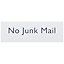 No junk mail Self-adhesive labels, (H)50mm (W)150mm