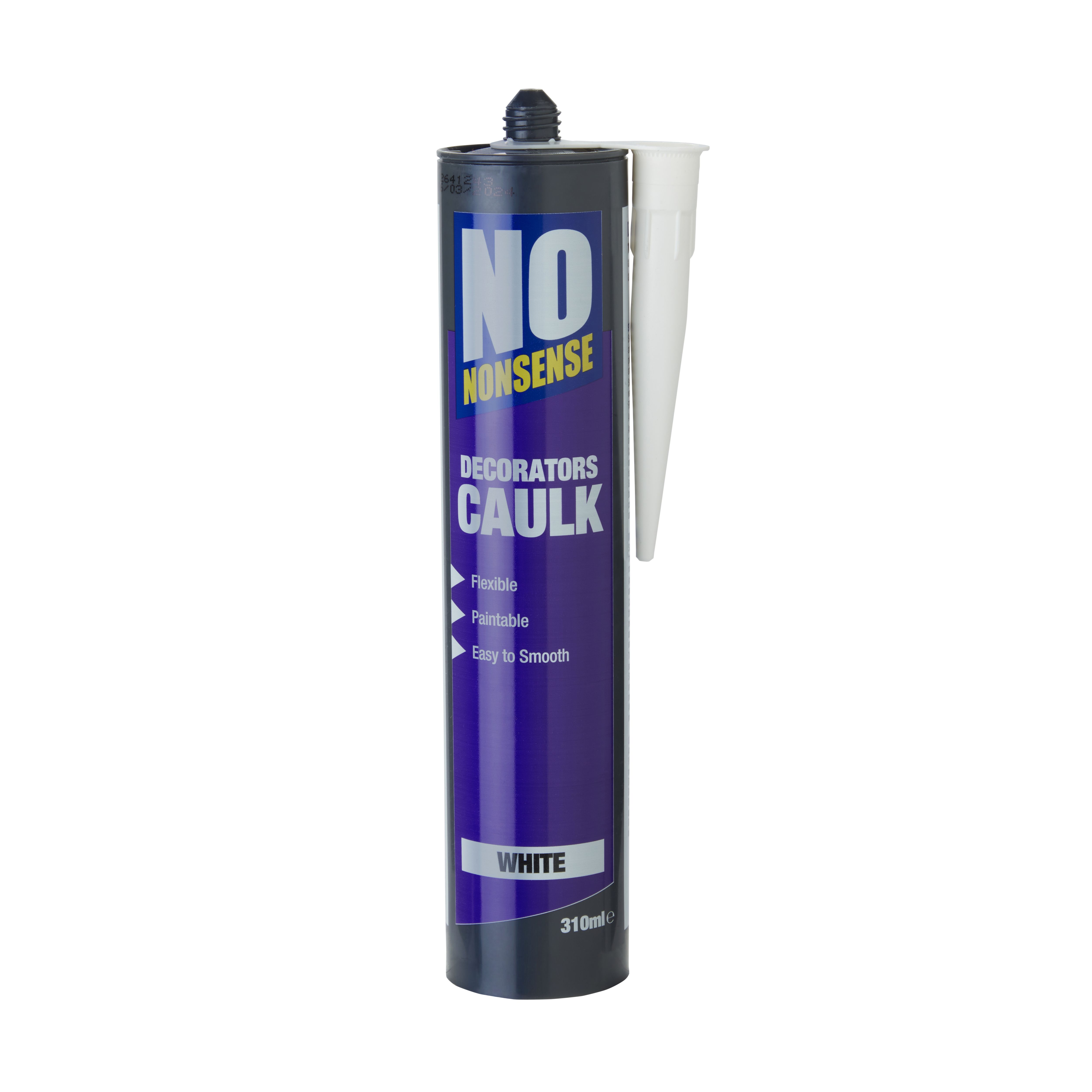 No Nonsense Acrylic White Decorators caulk 310ml