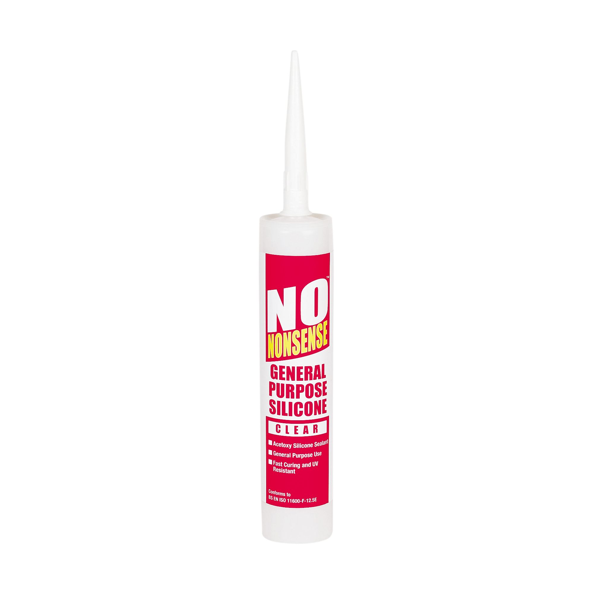 No Nonsense Silcone Silicone Based Clear Ceramic Glass Metal Multi   No Nonsense Silcone Silicone Based Clear Ceramic Glass Metal Multi Purpose Sealant 310ml Of 12~01052626 01c Bq