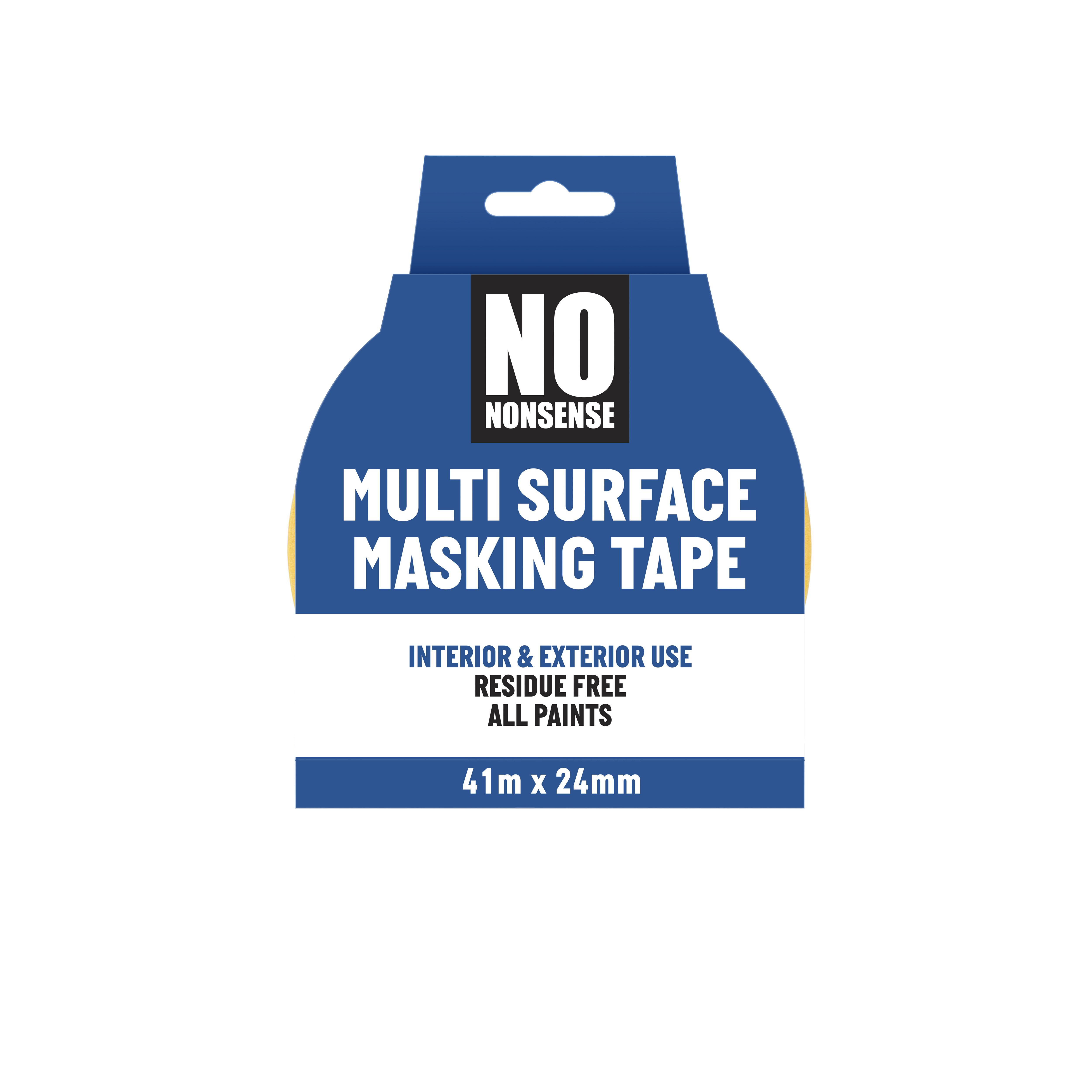 No Nonsense Yellow Masking Tape (L)41m (W)24mm