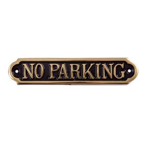No parking sign, (H)50mm (W)240mm