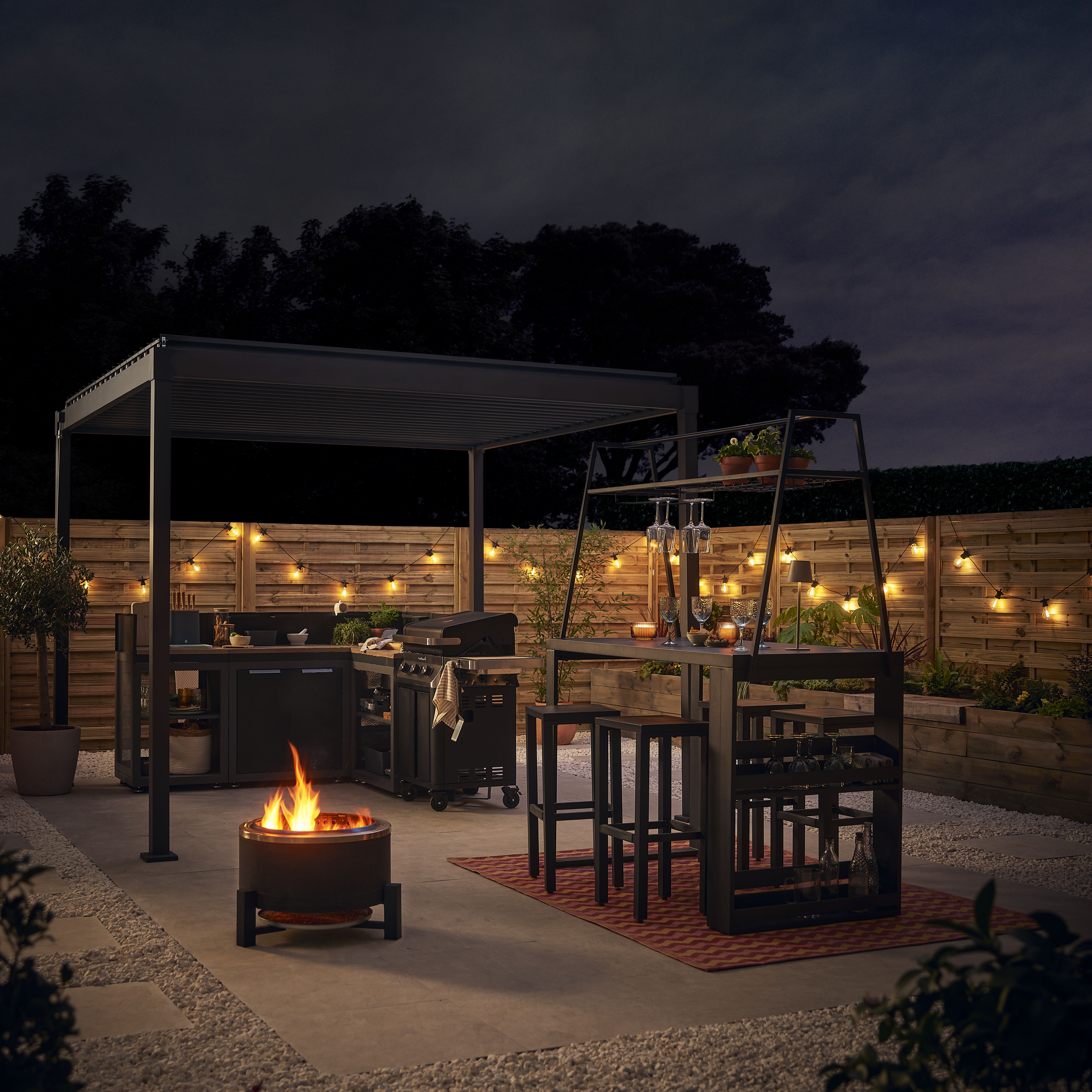 Noma Festoon Lights Mains-powered (plug-in & wired) Warm white 20 Spiral LED Outdoor String lights