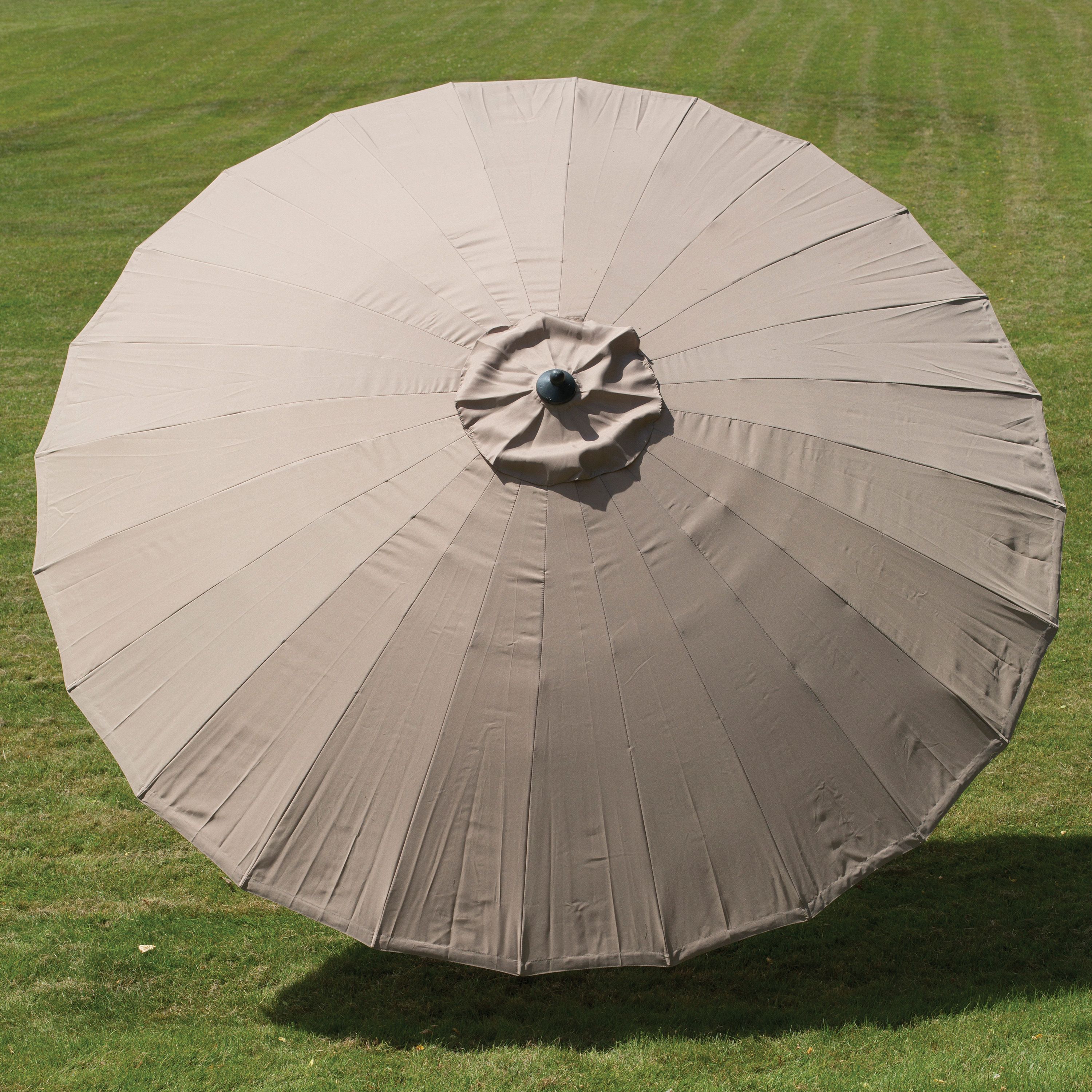 Norfolk Leisure Geisha (W) 2.5m (H) 2.4m Beige Parasol