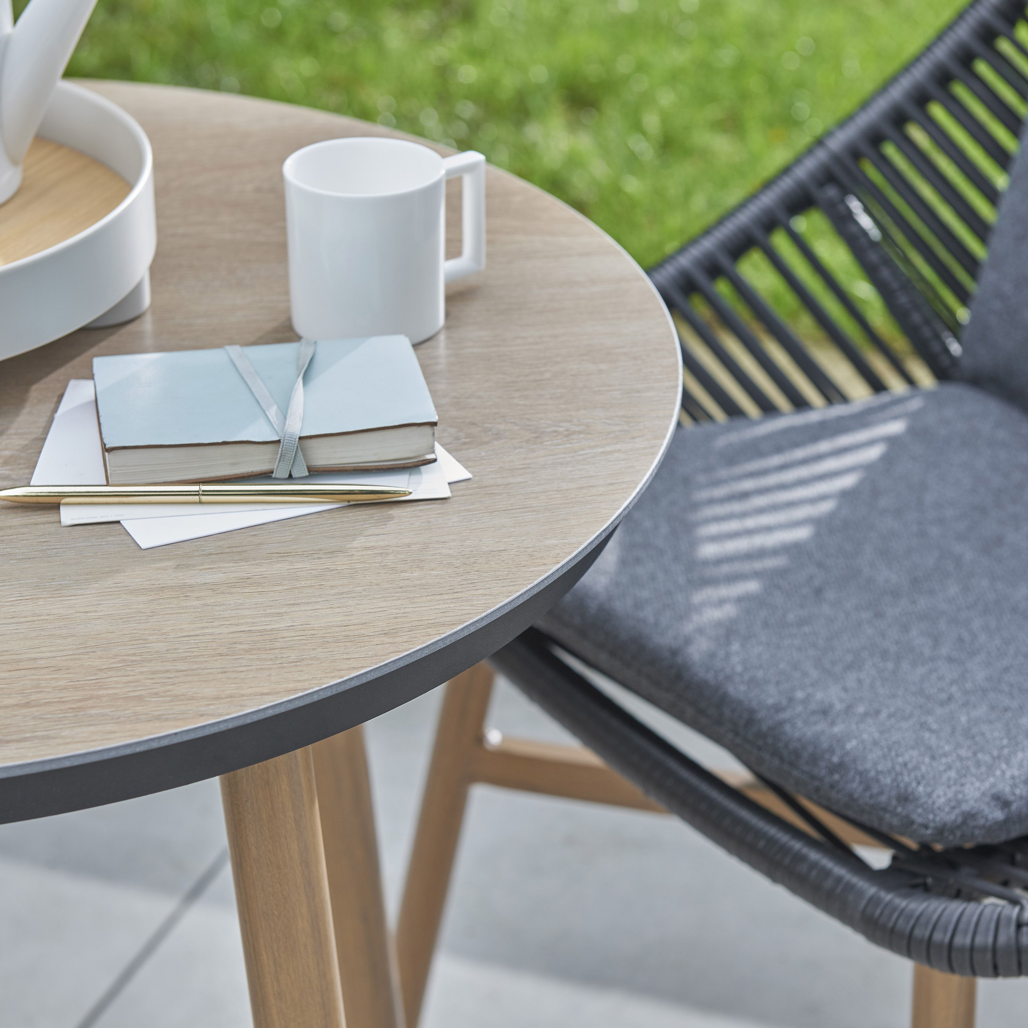 Norfolk Leisure Keswick Grey Metal 2 seater Bistro set