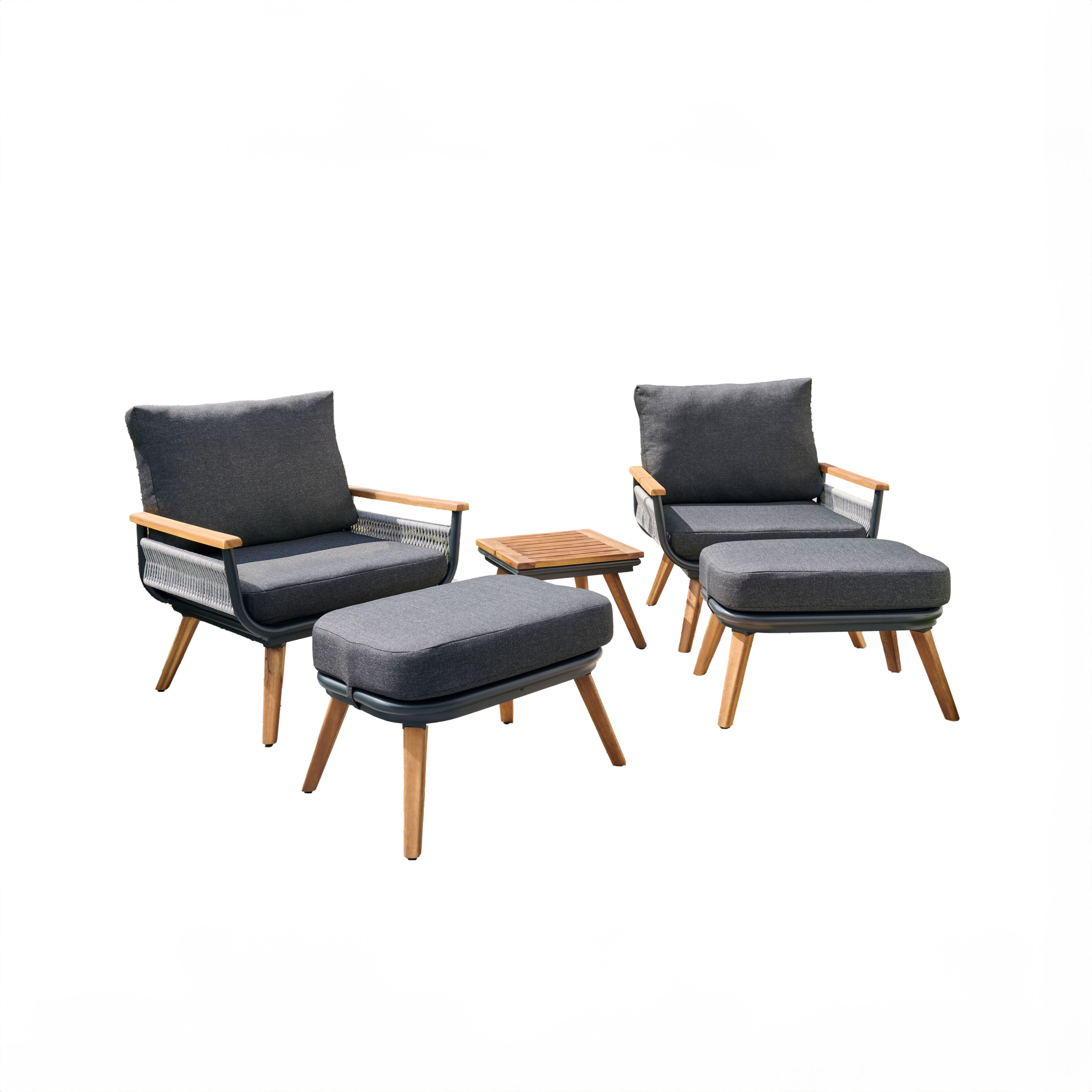 Norfolk Leisure Kimora Graphite Metal 2 seater Bistro set