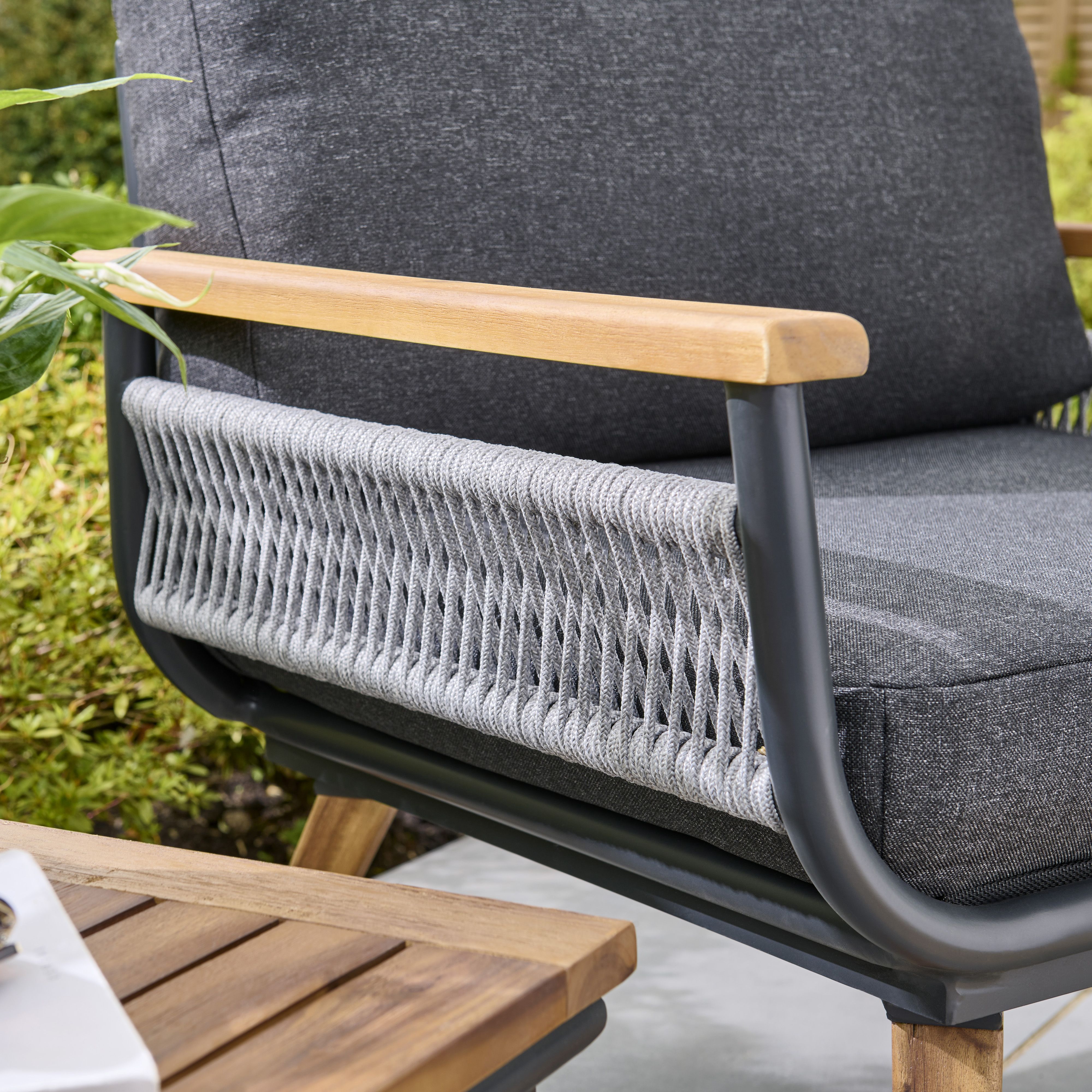 Norfolk Leisure Kimora Graphite Metal 2 seater Bistro set