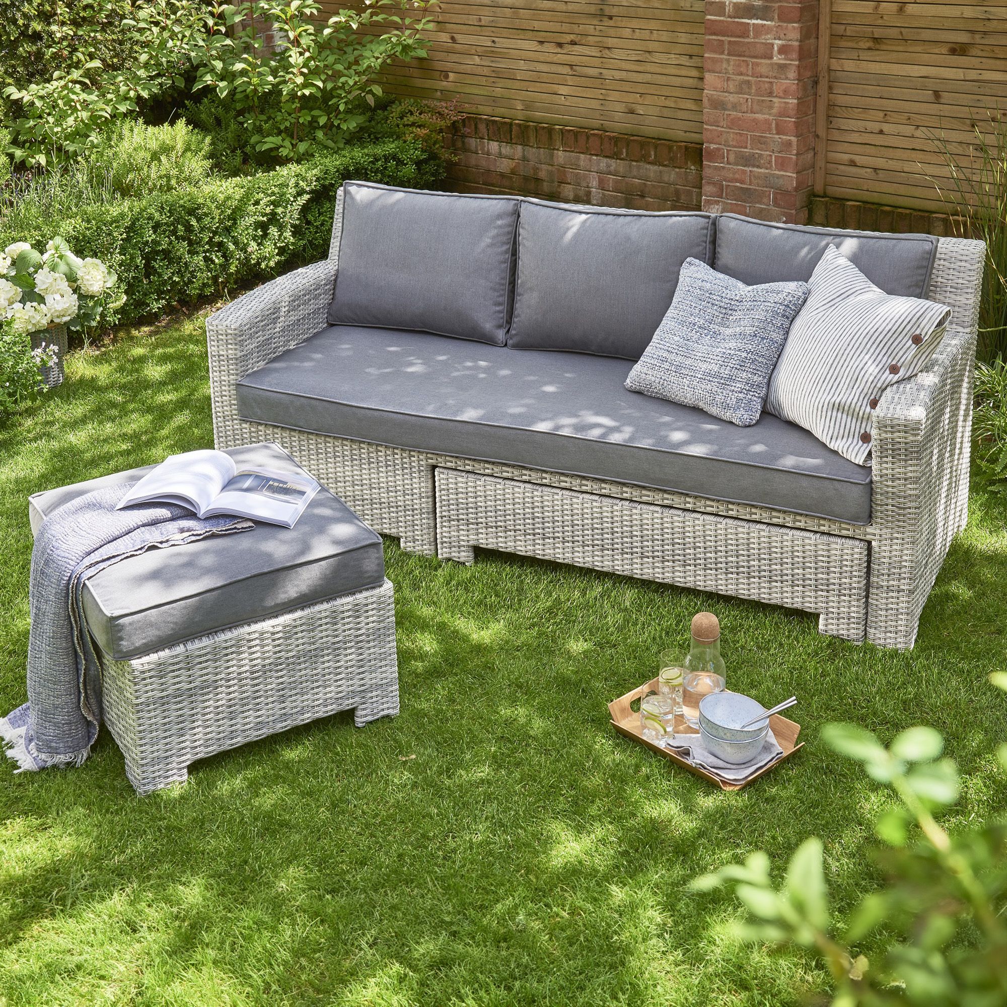 Gabbs grey metal sofa set sale