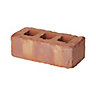 Northcot Cherwell Urban Antique Rough Red Perforated Facing brick (L)215mm (W)102.5mm (H)73mm