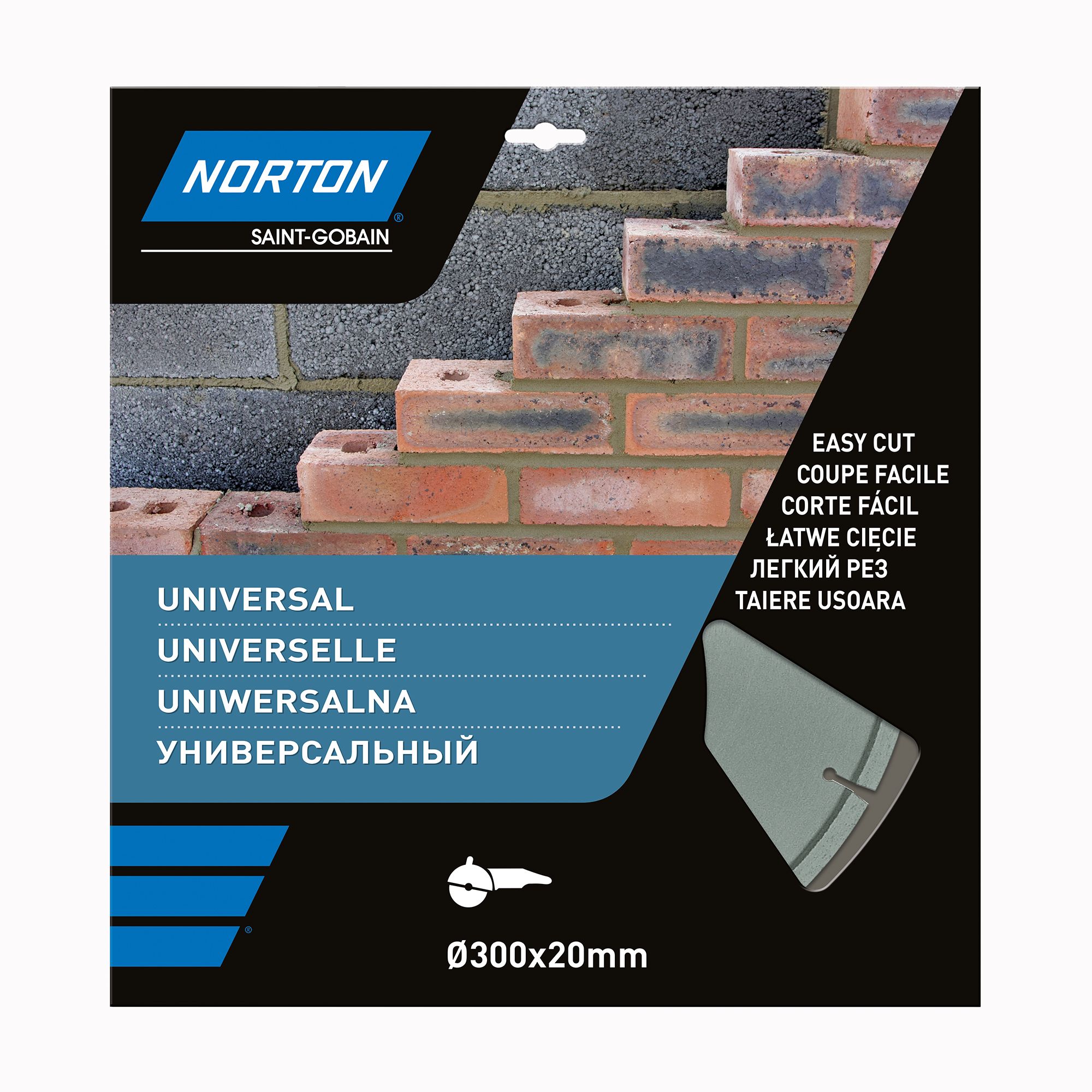 Norton 300mm x 20mm Segmented diamond blade