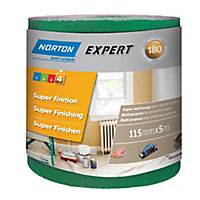 Norton Expert 180 grit Sanding roll (L)5m (W)115mm