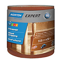 Norton Expert 40 grit Sanding roll (L)5m (W)115mm