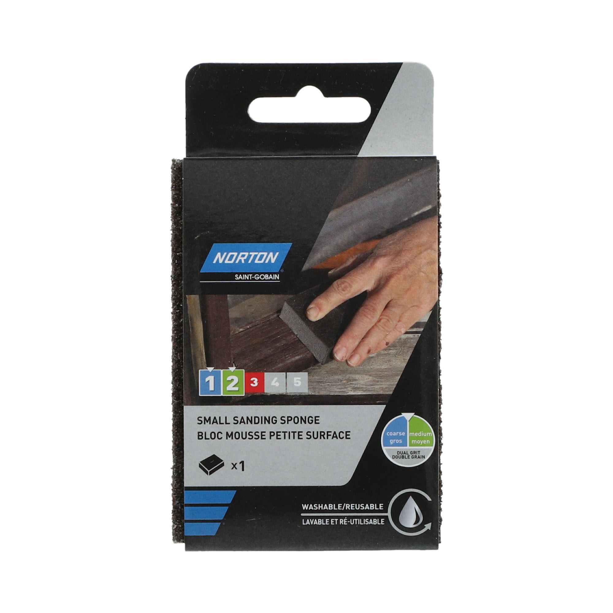Norton Medium/Coarse Sanding sponge (L)100mm (W)68mm
